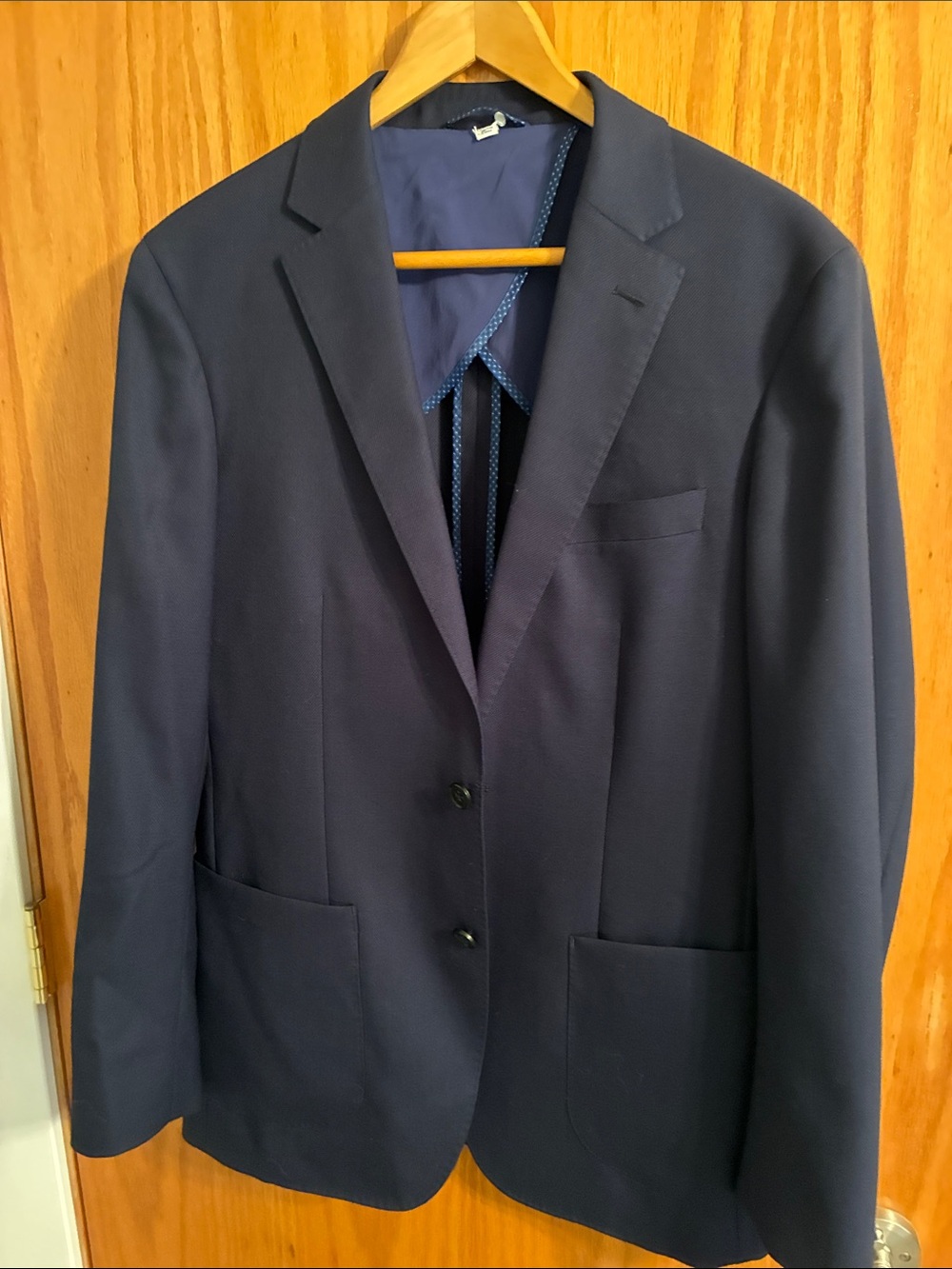 Mizzen+Main Navy Two-Button Sport Coat
